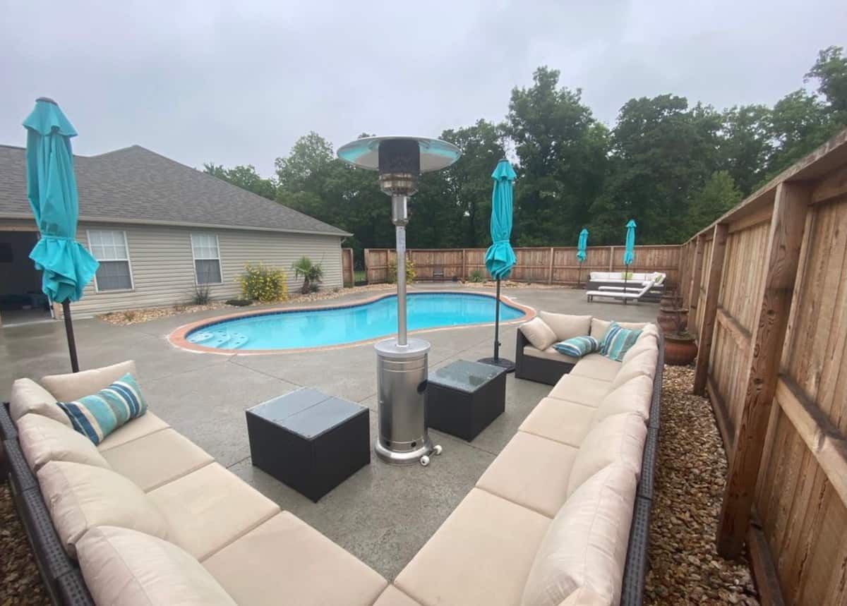 Pool area at Disney OK vacation rental