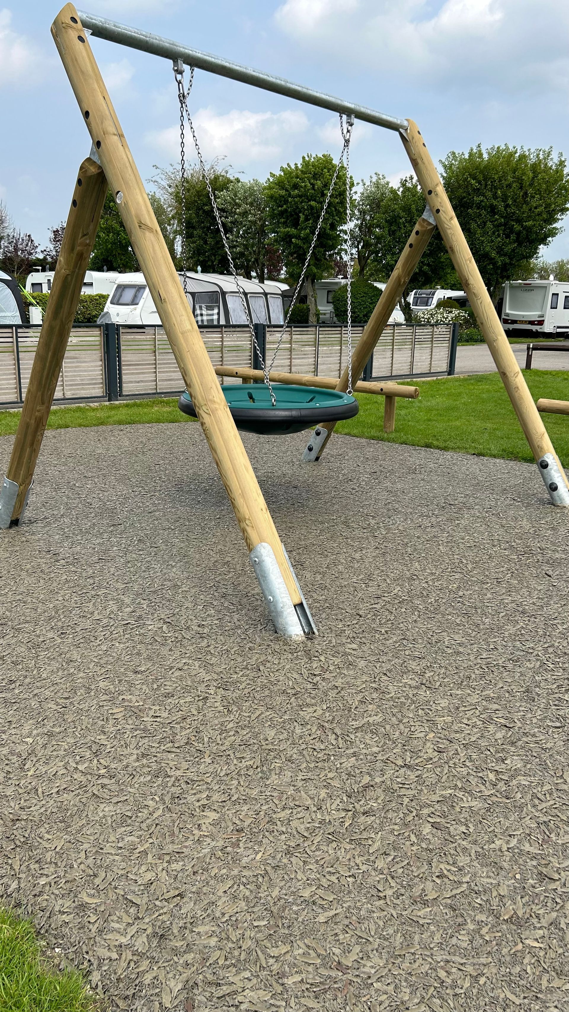 Basket Swing on the Childrens play area