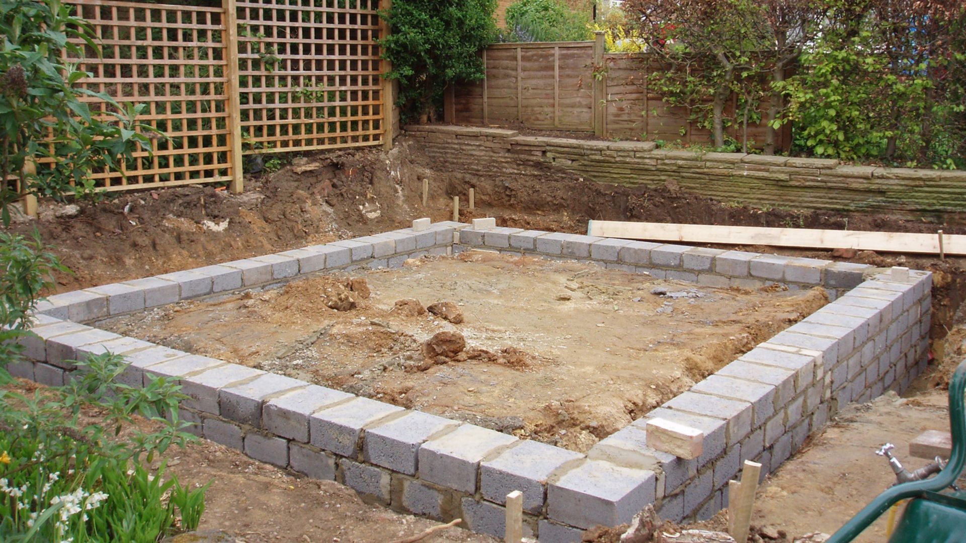 Garage Foundations built with Concrete from Pure Mix Ready Mix Concrete Rochdale
