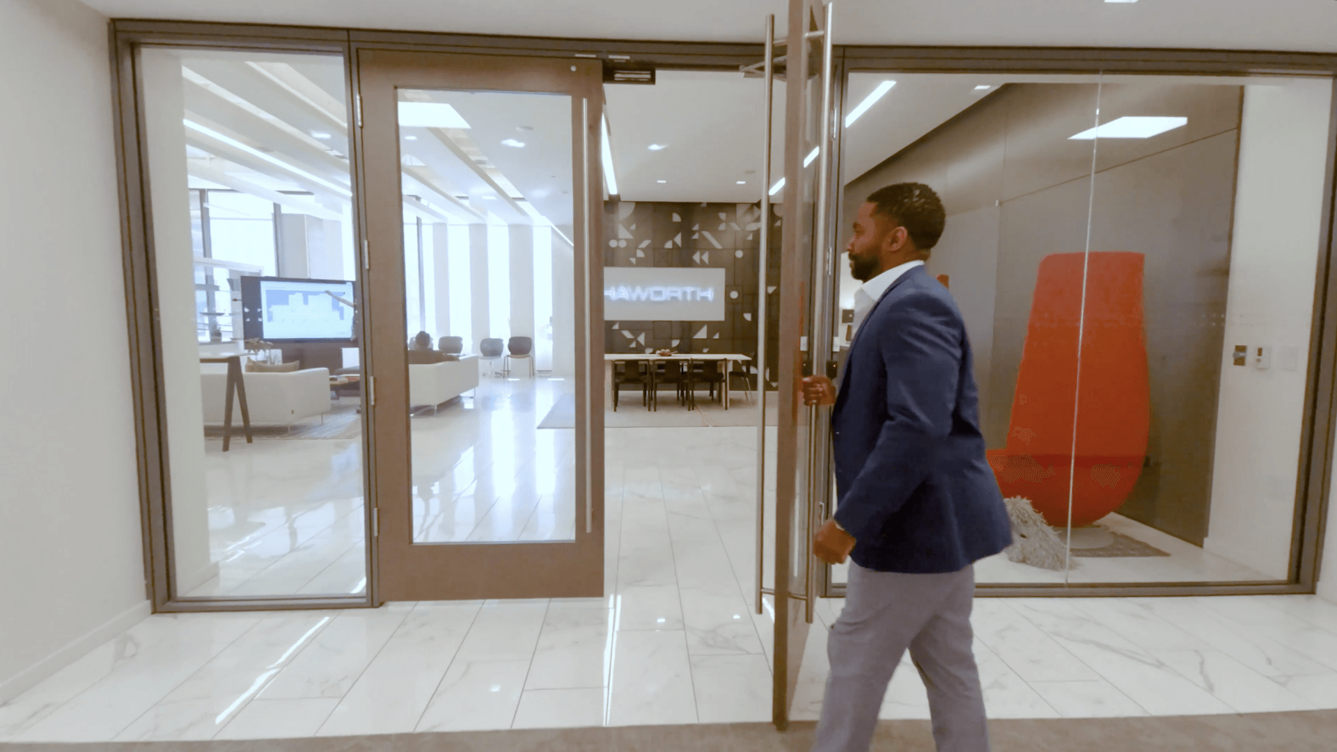 Haworth Philadelphia Fly Through, tour the showroom.