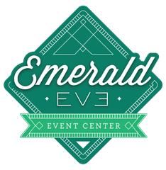 A green logo for emerald eve event center