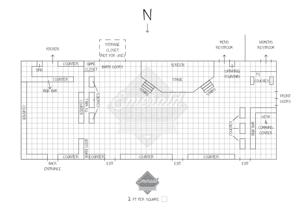 A black and white floor plan of a house.