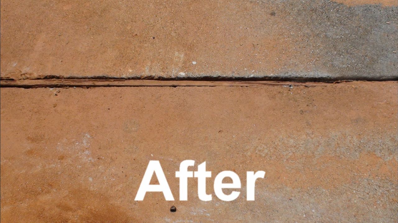 After Concrete Lifting Using Polyurethane Foam 