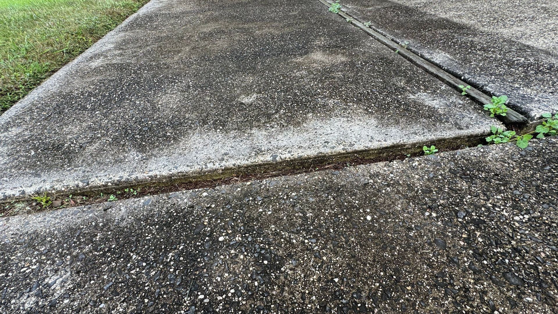 Sunken Concrete Patio Slab Before Concrete Foam Leveling