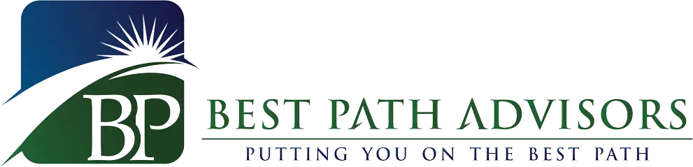 Best Path Advisors logo with green BP monogram and palm tree above company name