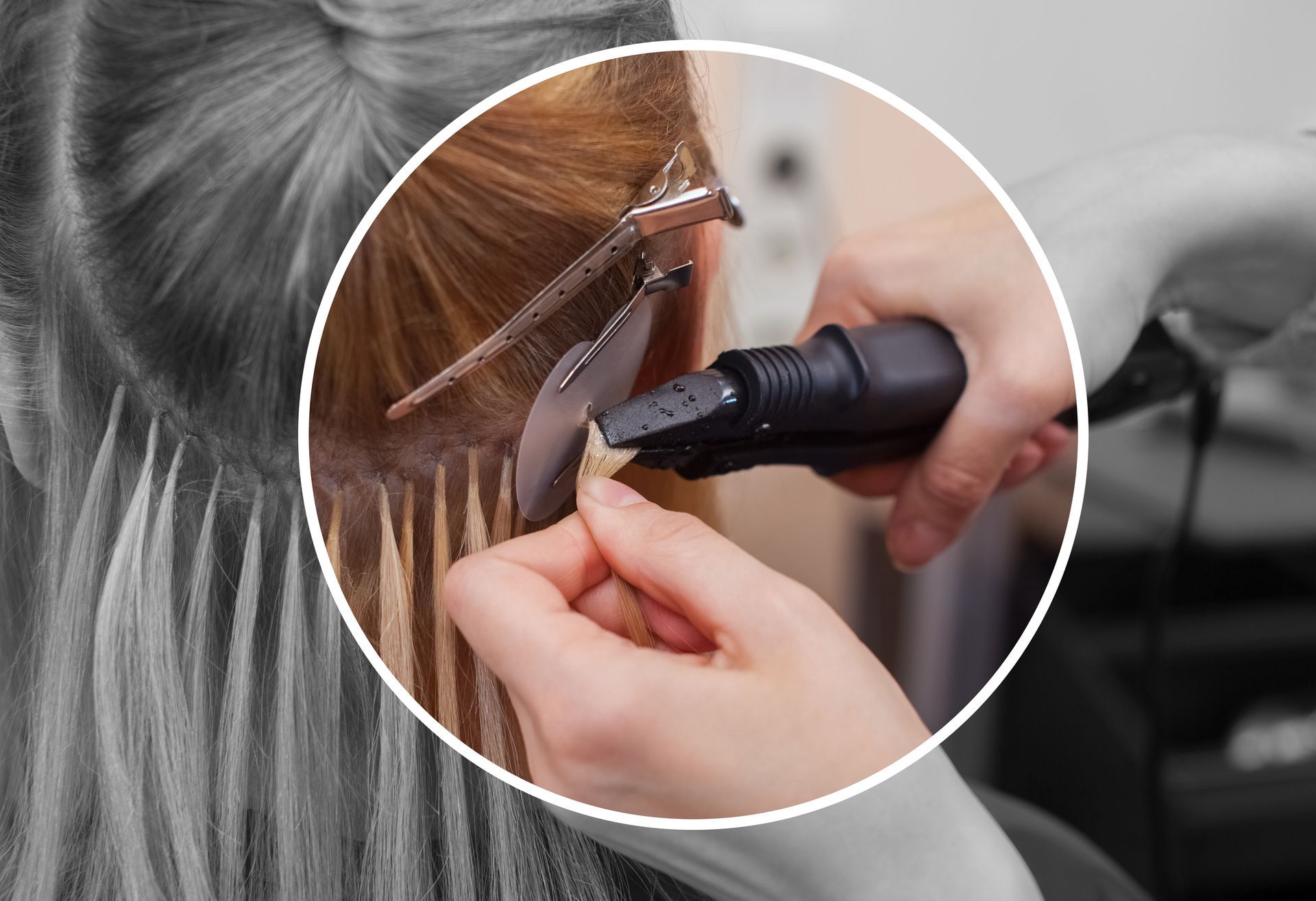 applicazione extension capelli