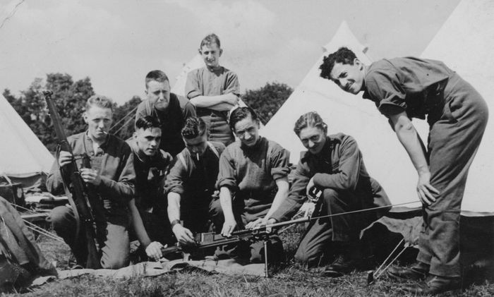 Alec's platoon at Queen Vics 1939 summer camp