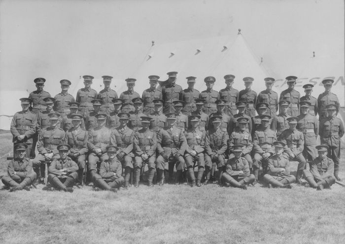 B Company of the Queen Vics at 1938 summer camp