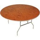 Round Wood Table – New Philadelphia, OH – Centre Party Rental