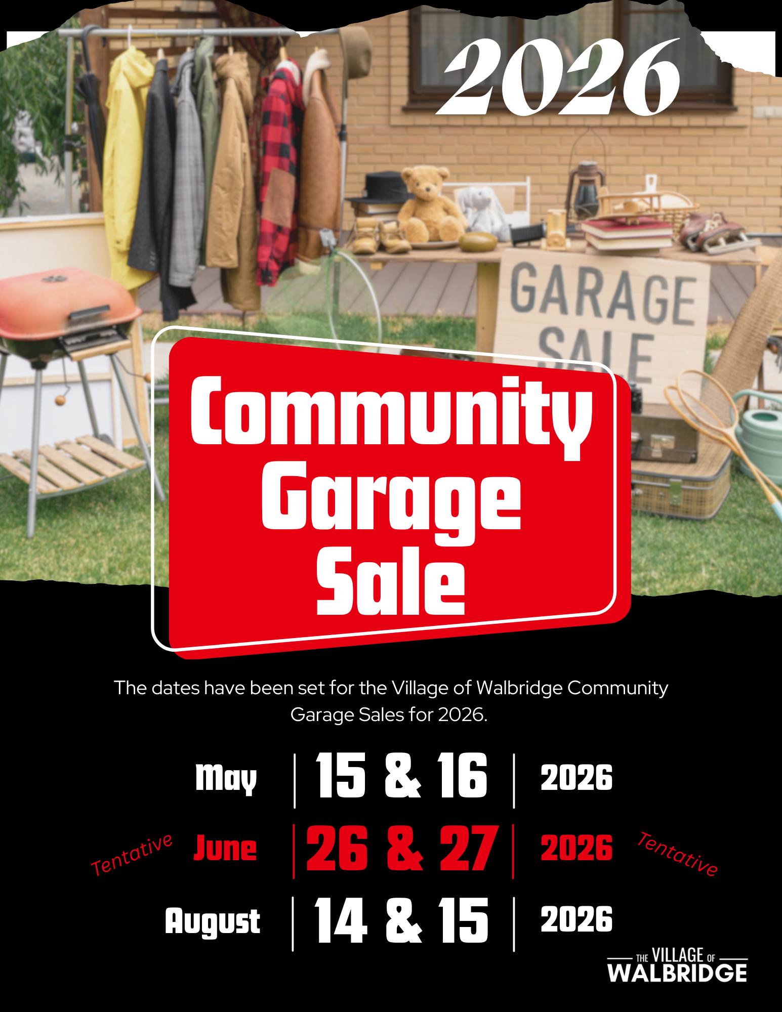 2026 Walbridge Community Garage Sale Dates