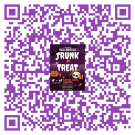SCAN the QR code to REGISTER your VEHICLE for TRUNK-OR-TREAT