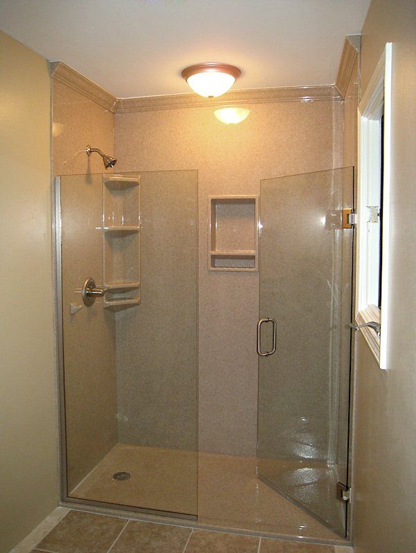 Walk-in Shower with Glass Door