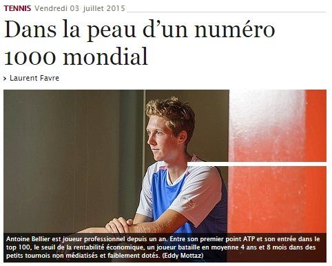 Antoine Bellier article Le Temps – 3 juillet 2015
