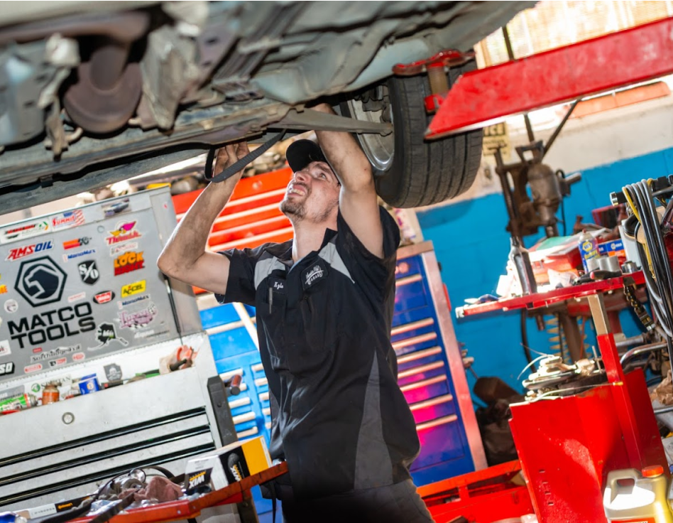 A mechanic working on a car at our repair shop in Shelton, WA | Vander Wal's Garage Inc