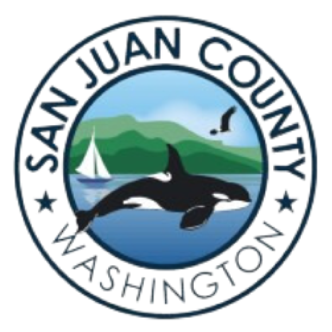 A seal for san juan county washington with a killer whale