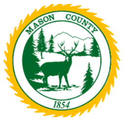 Mason county seal with a deer in the middle