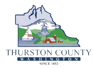 The logo for thurston county washington since 1852