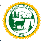 Mason county seal with a deer in the middle