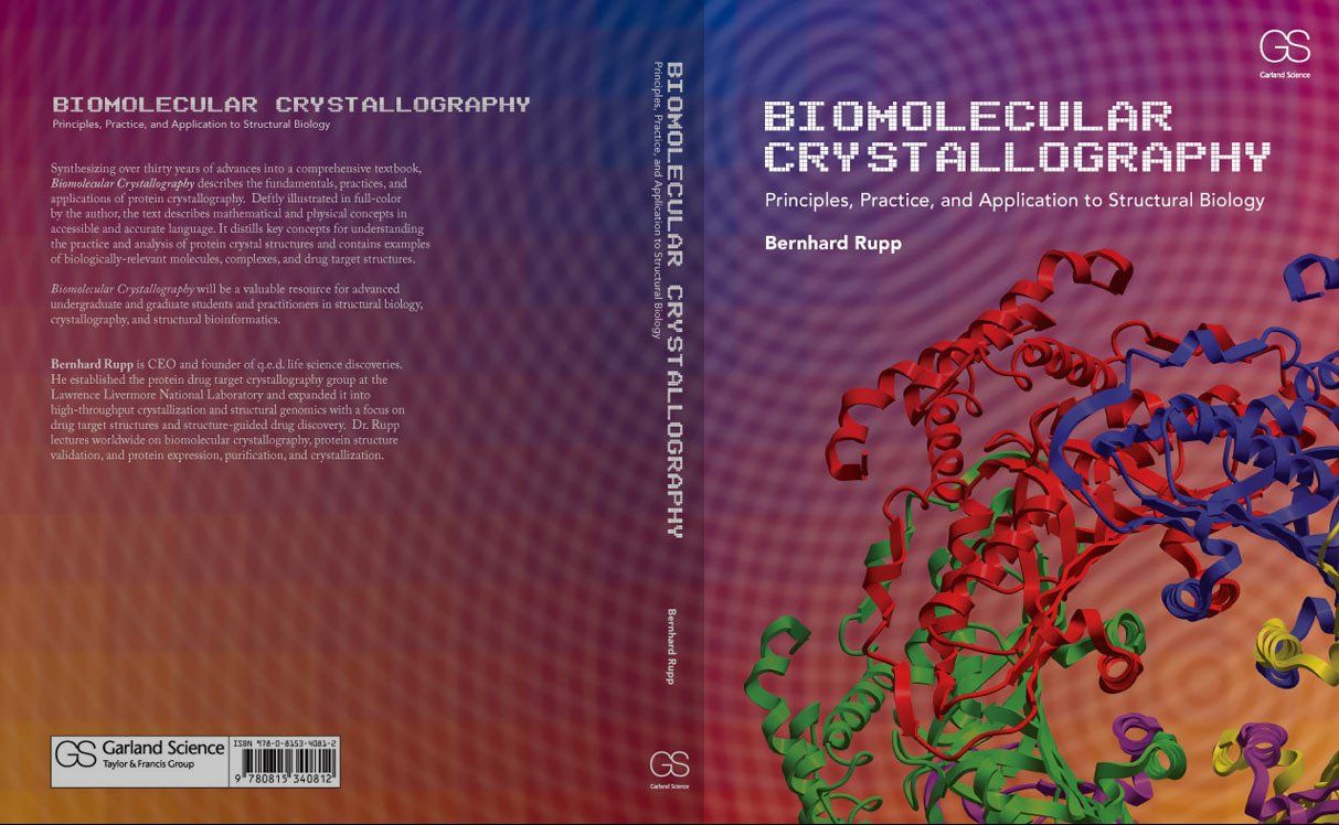bimolecular crystallography book cover design