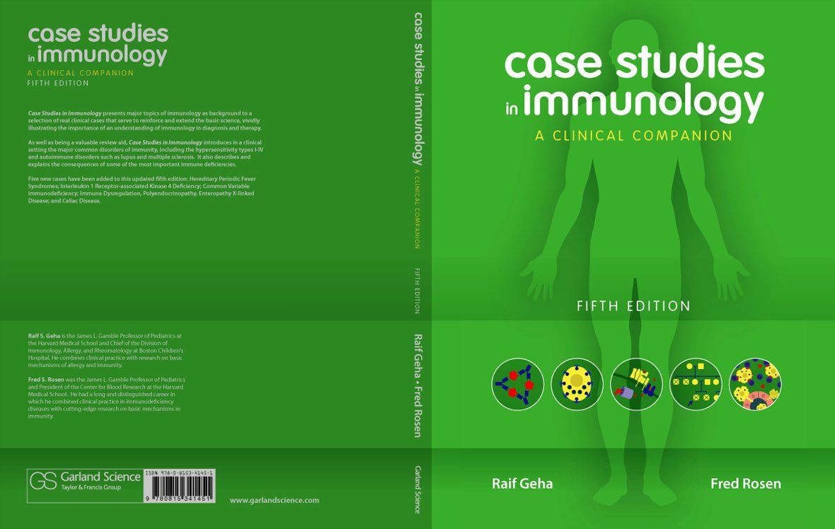 case studies in immunology book cover design