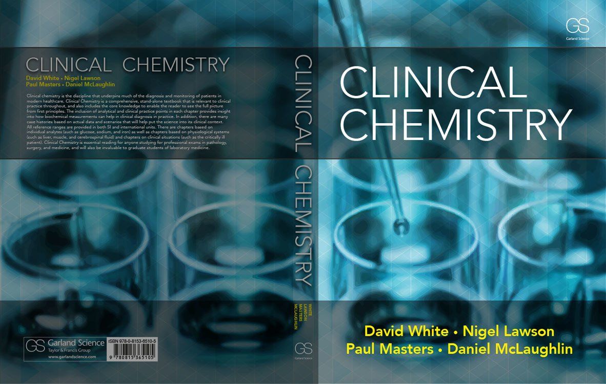 clinical chemistry book cover design