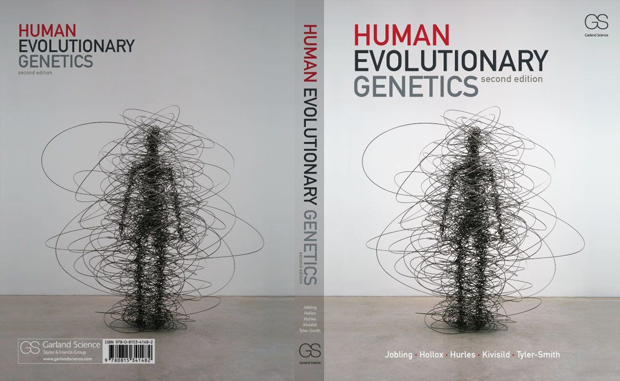 human evolutionary genetics book cover design
