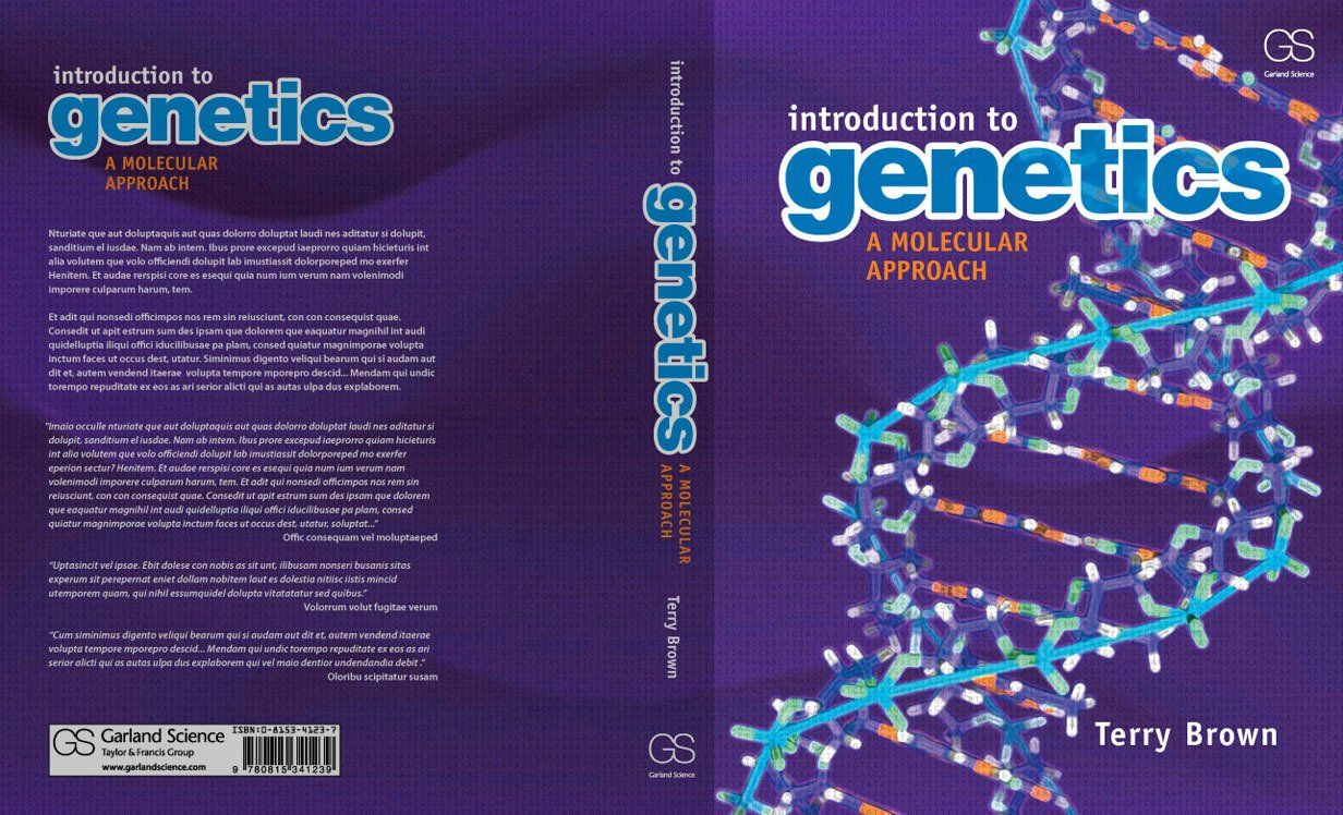 introduction to genetics book cover design