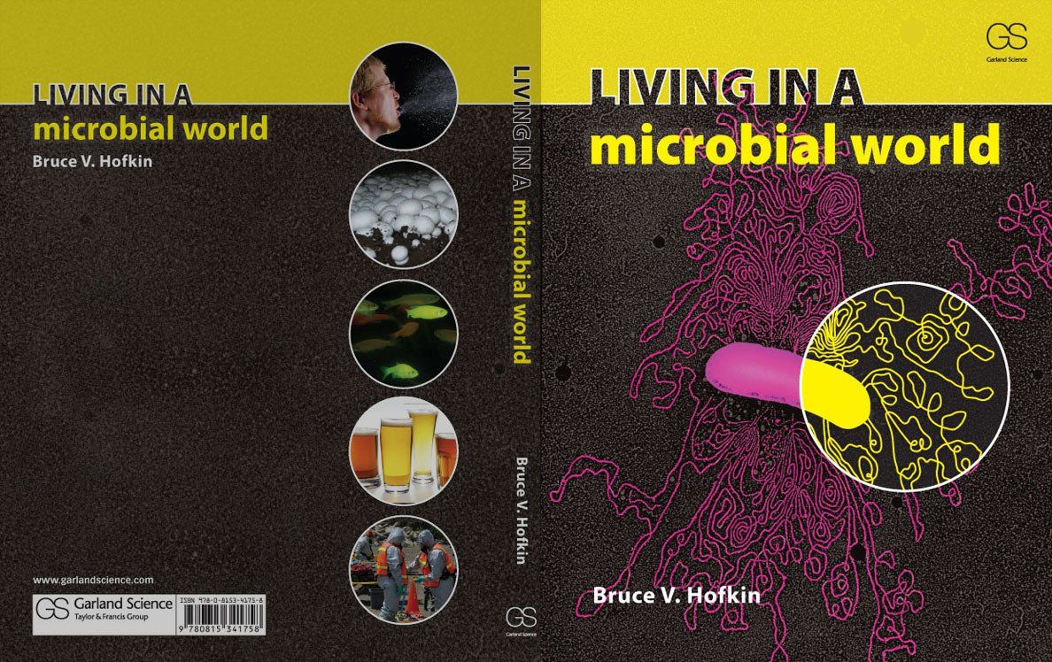 living in a microbial world book cover design