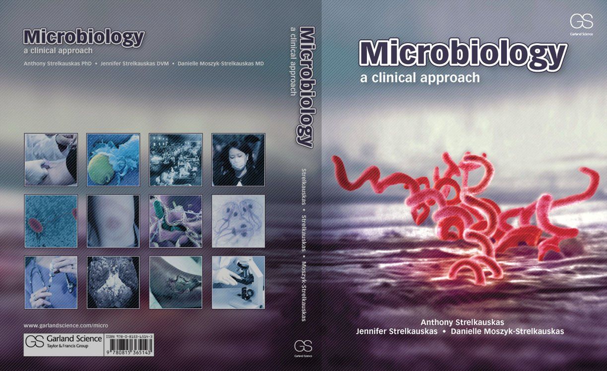 microbiology a clinical approach book cover design