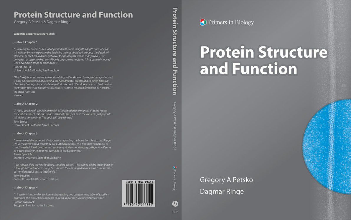 protein structure and function book cover design