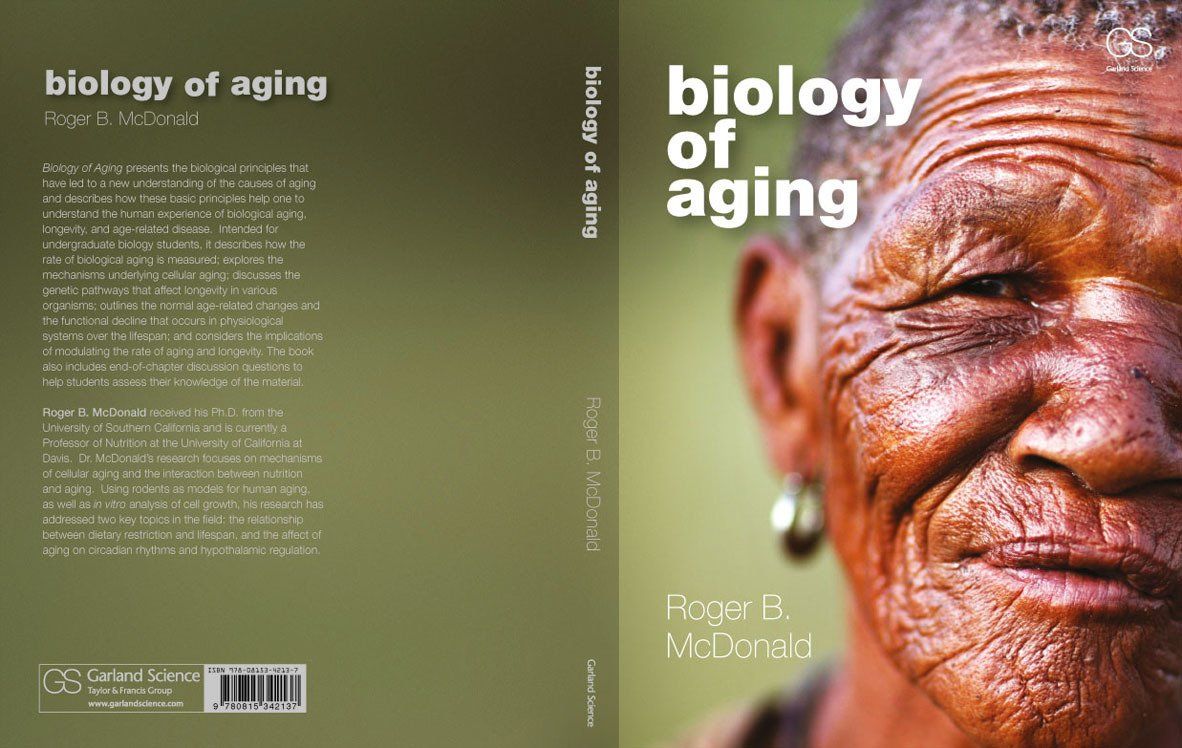biology of aging book cover design