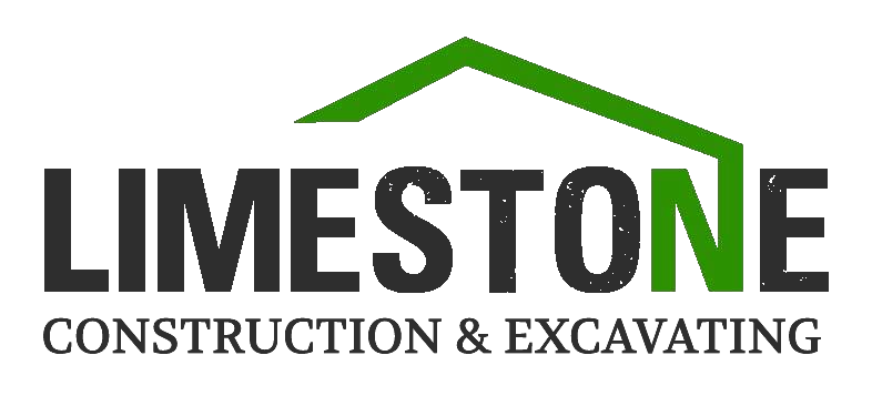 Limestone Construction and Excavating Business Logo
