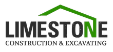 Limestone Construction and Excavating Business Logo