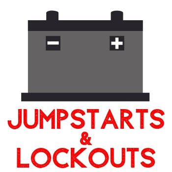 Car battery icon with the words