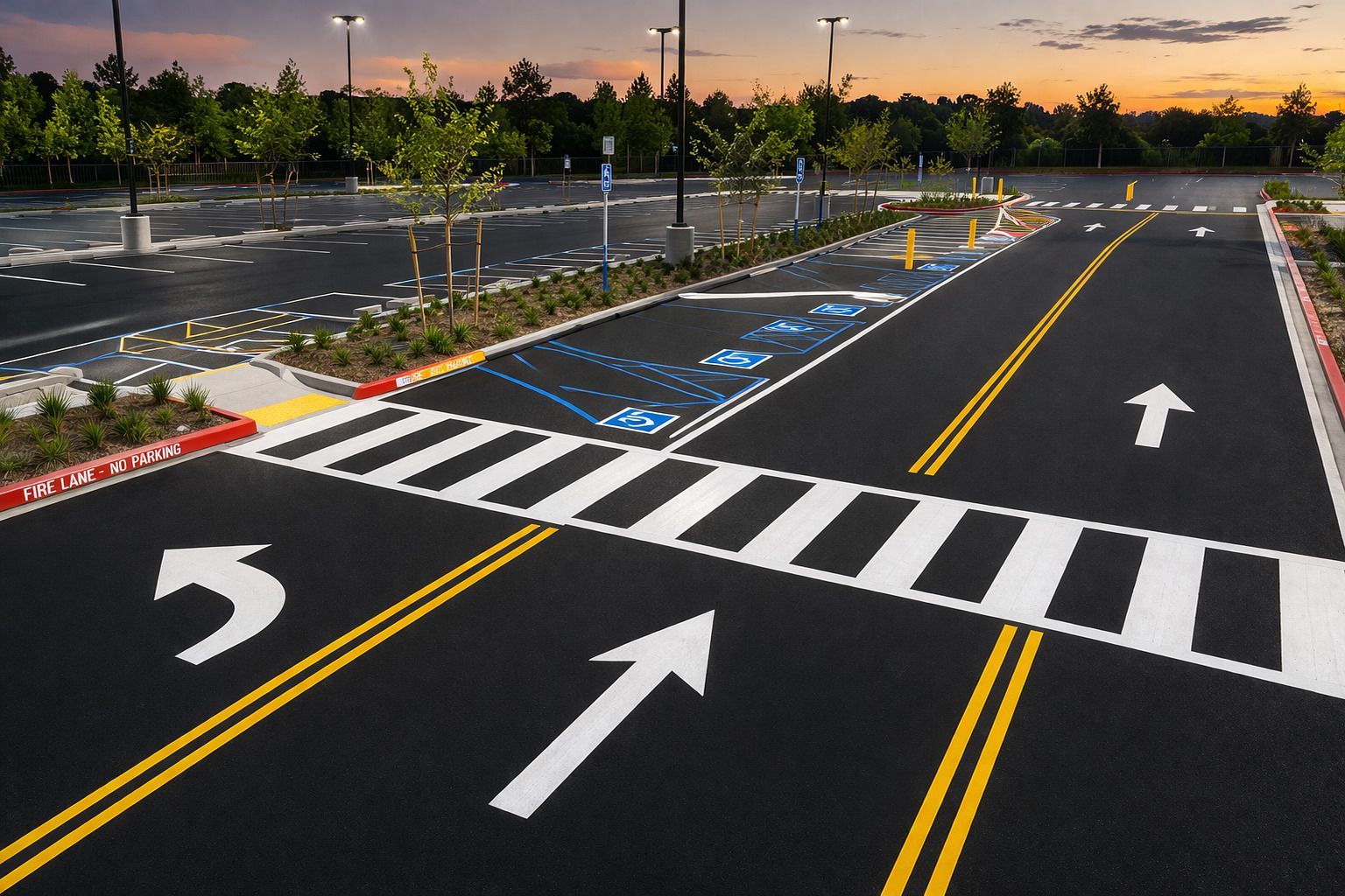 Parking Areas and Exterior Markings