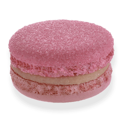 Photo macaron goût bonbon à la fraise