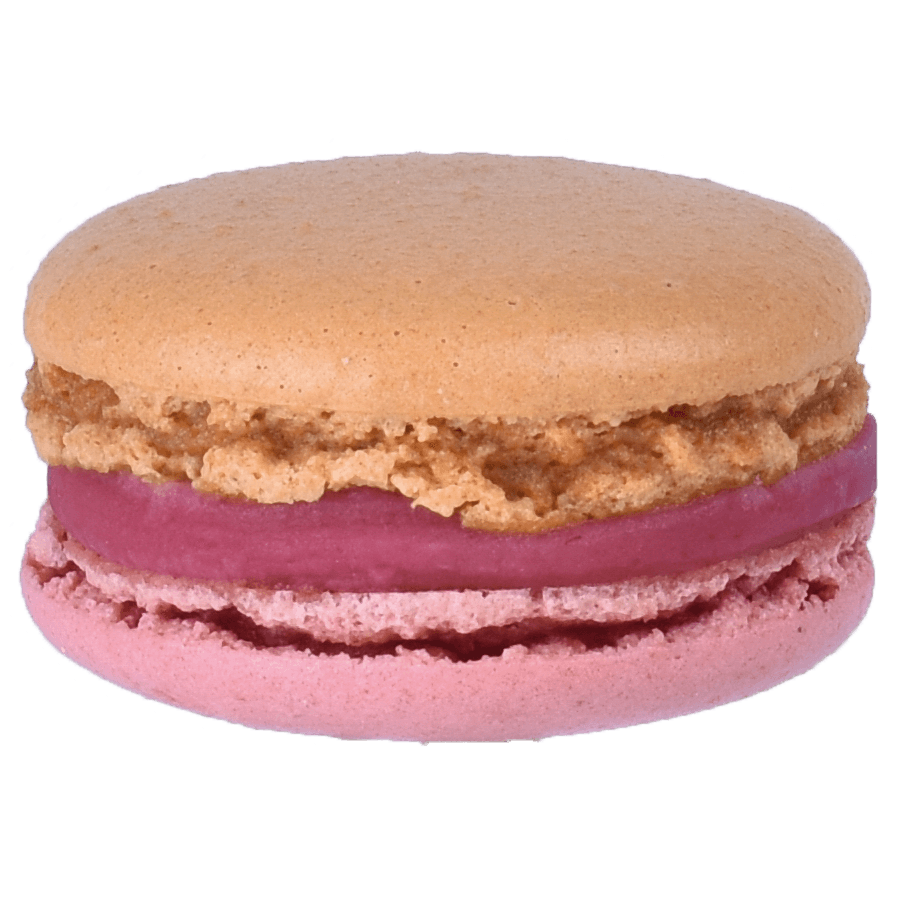 Photo macaron goût framboise marc de Champagne