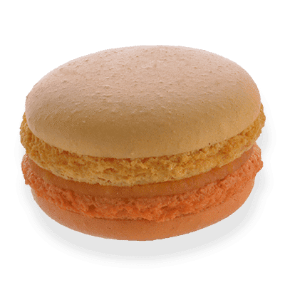 Photo macaron goût carotte orange citron