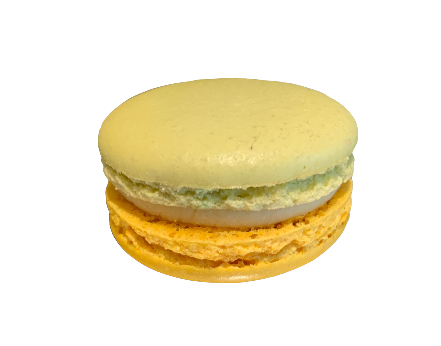 Photo macaron goût bergamote- menthe
