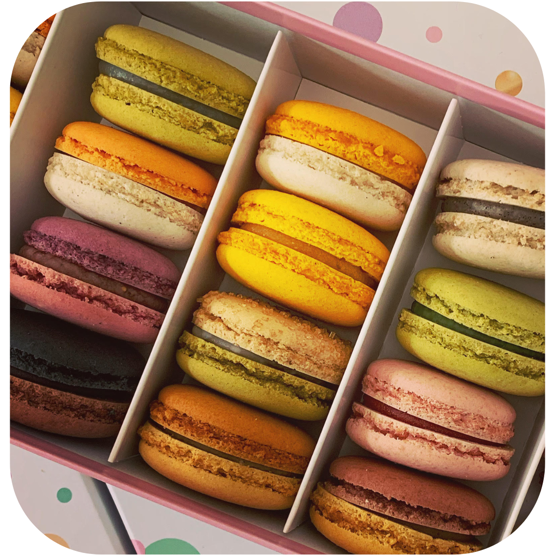 Présentation des macarons Fréguer