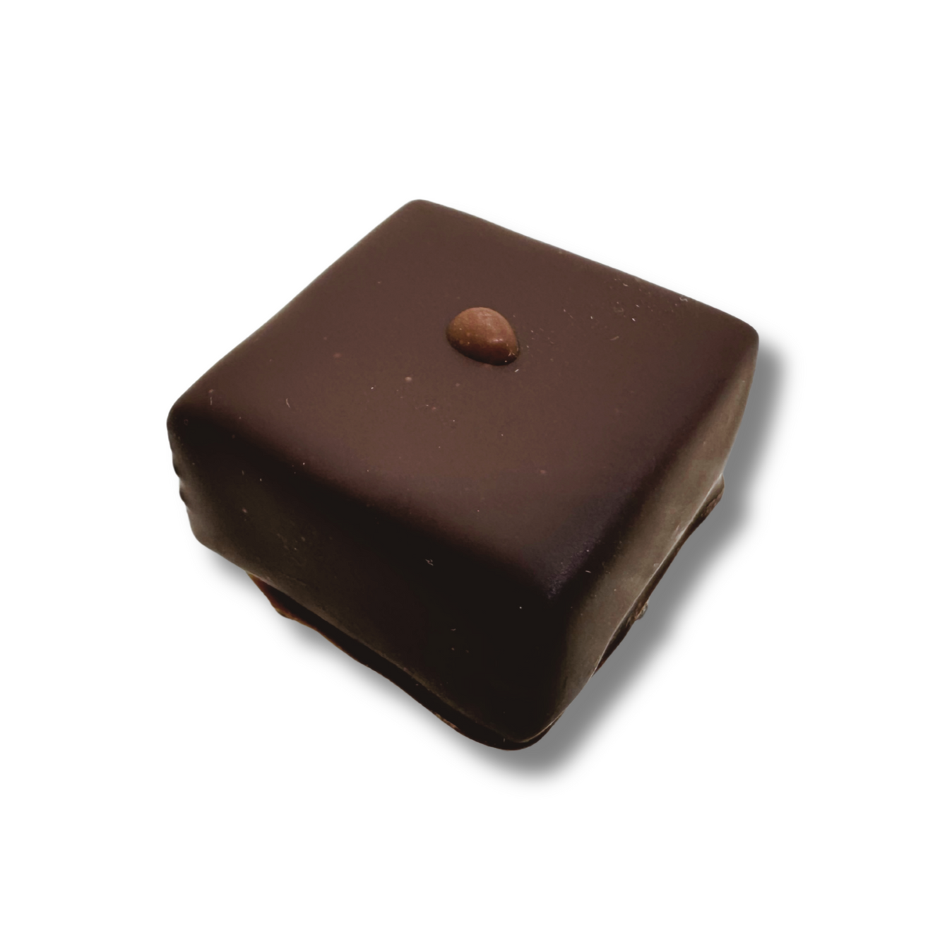 Ganache caramel et fleur de sel de Guérande noir