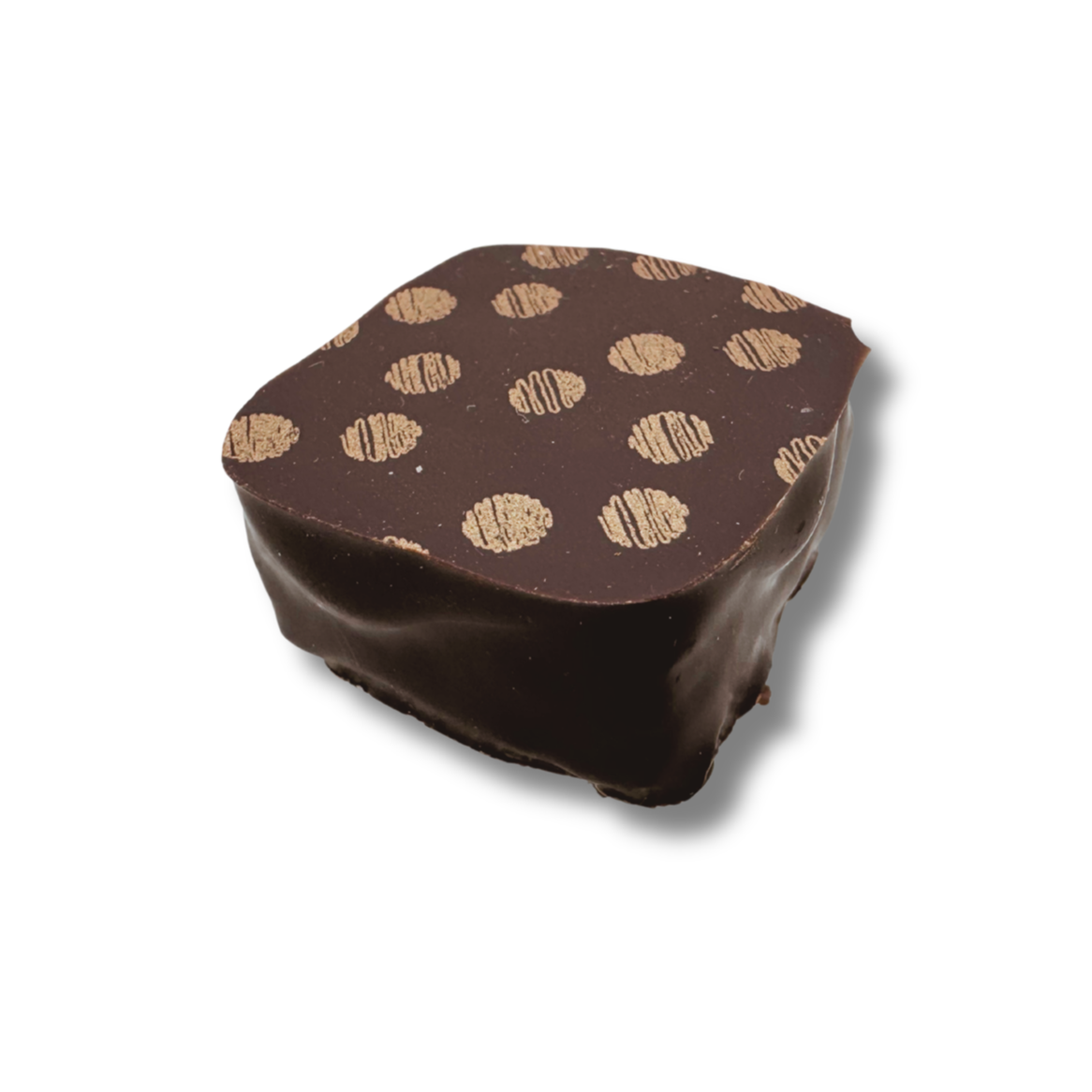 Photo chocolat praliné feuilleté noir