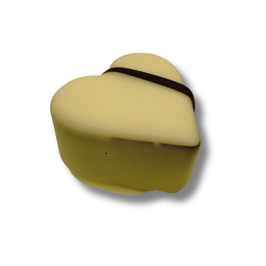 Photo chocolat praliné nature cœur blanc
