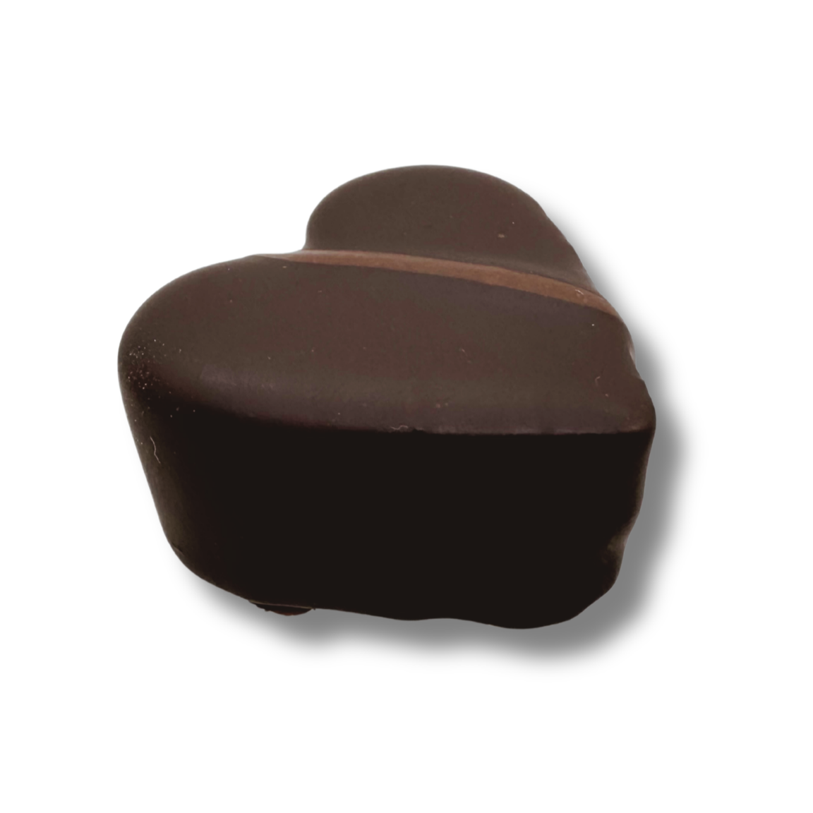 Photo chocolat praliné nature cœur noir