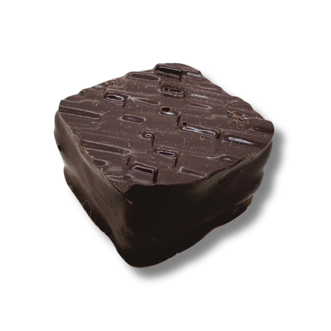 Photo chocolat praliné sablé breton noir