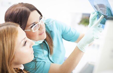 Teeth x-tray — Dental Associates in Hyannis MA