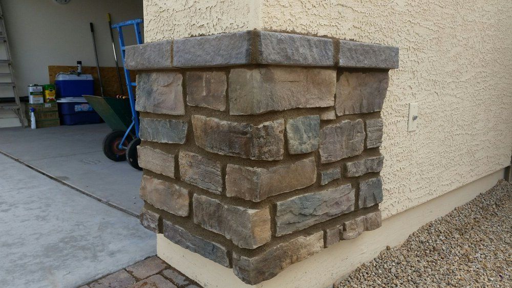 Stone Mailbox — Column Bricks of House in Phoenix, AZ