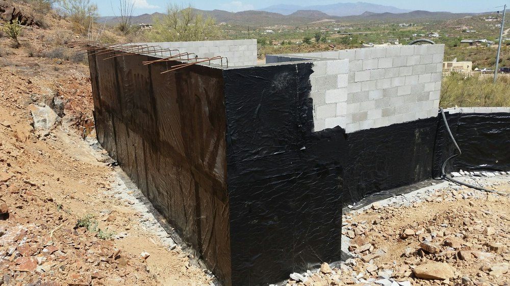 Stucco Basement — Wall Basement Under Construction in Phoenix, AZ