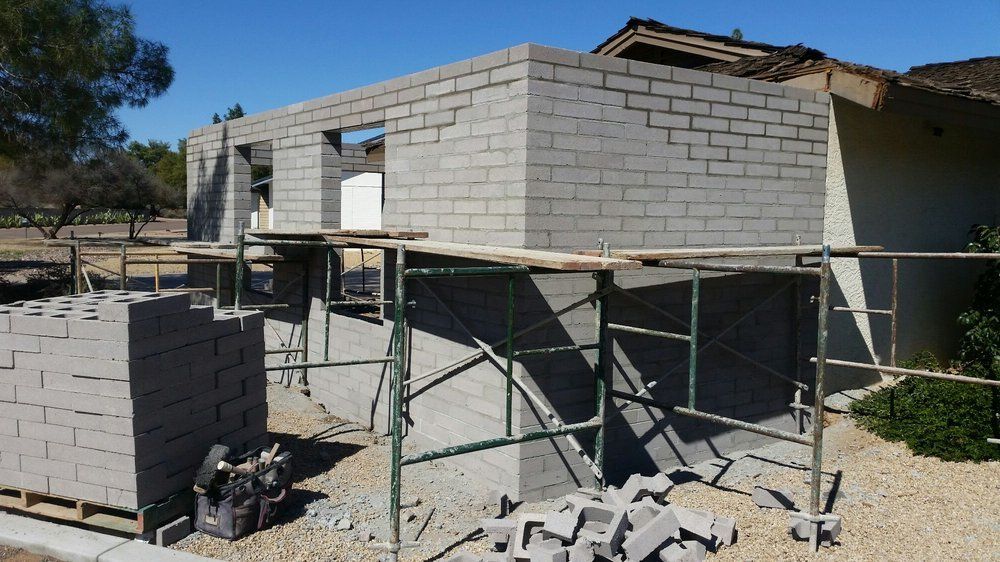 Building House with Bricks — Phoenix, AZ — Building Block Masonry
