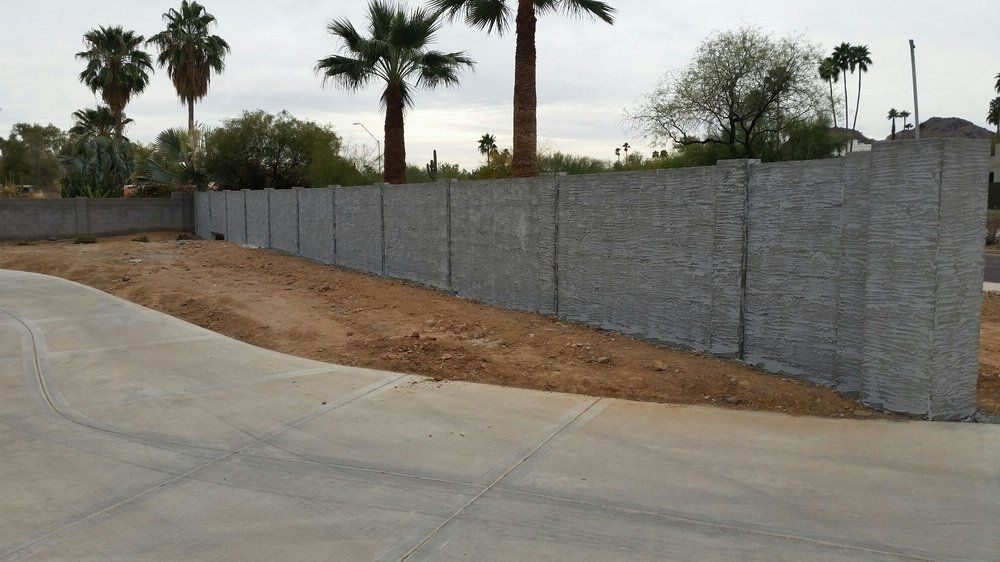 Grey Block Retaining Wall — Phoenix, AZ — Building Block Masonry
